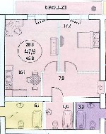 1-комнатные квартиры объявление но. 66216: Евродвушка по цене однокомнатной квартиры