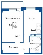 Однокомнатная квартира 38,9м2 за 1 633 000, в жилом комплексе «Родные берега», посёлок имени Свердлова. 
Минимальная стоимость и максимальный метраж. Принимаем материнский капитал.Рассрочка до трёх л ...